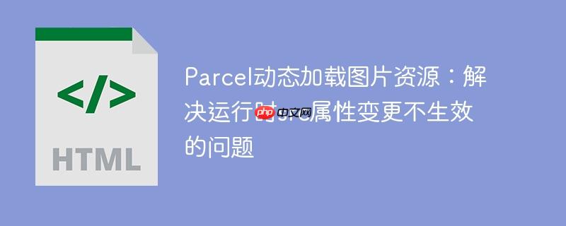 Parcel动态加载图片资源：解决运行时src属性变更不生效的问题