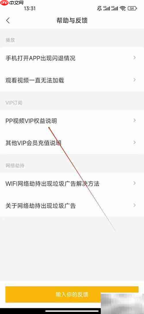 PP视频VIP权益查看指南