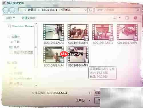 PPT2010播放MP4方法