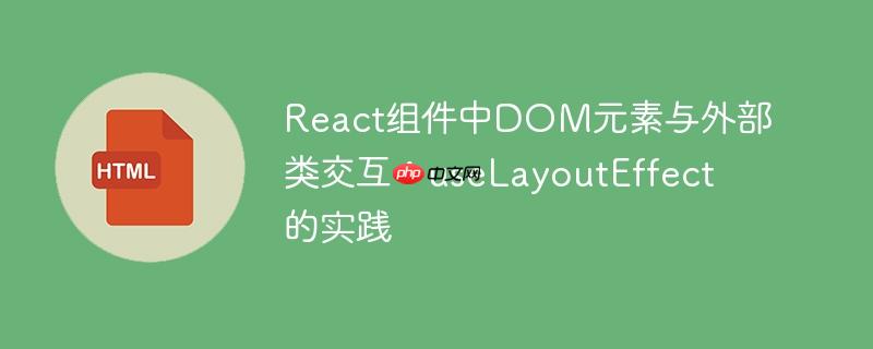 React组件中DOM元素与外部类交互:useLayoutEffect的实践