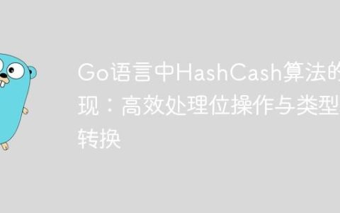 Go语言中HashCash算法的实现：高效处理位操作与类型转换