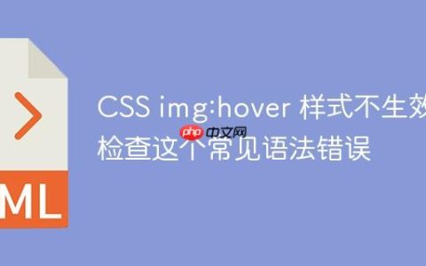 CSS img:hover 样式不生效？检查这个常见语法错误