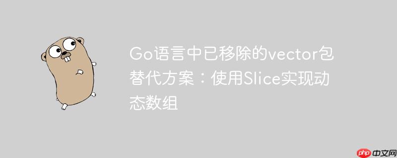 go语言中已移除的vector包替代方案:使用slice实现动态数组