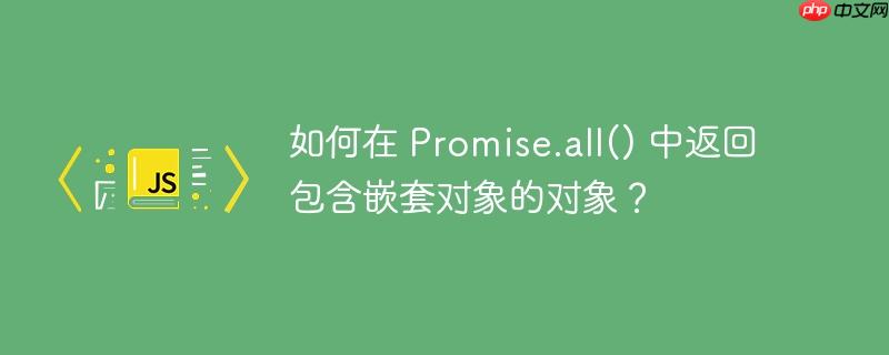 如何在 promise.all() 中返回包含嵌套对象的对象?