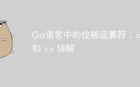 Go语言中的位移运算符：> 详解