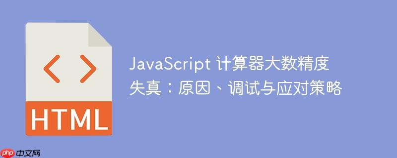 javascript 计算器大数精度失真：原因、调试与应对策略
