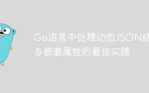 Go语言中处理动态JSON结构与嵌套属性的最佳实践