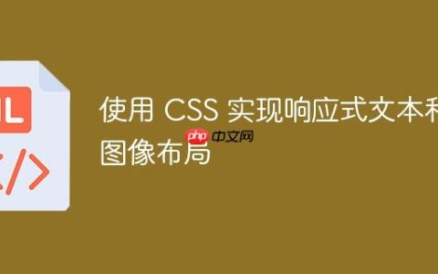 使用 CSS 实现响应式文本和图像布局