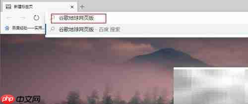 打开谷歌地球网页版方法