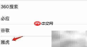 Safari设置雅虎为默认搜索