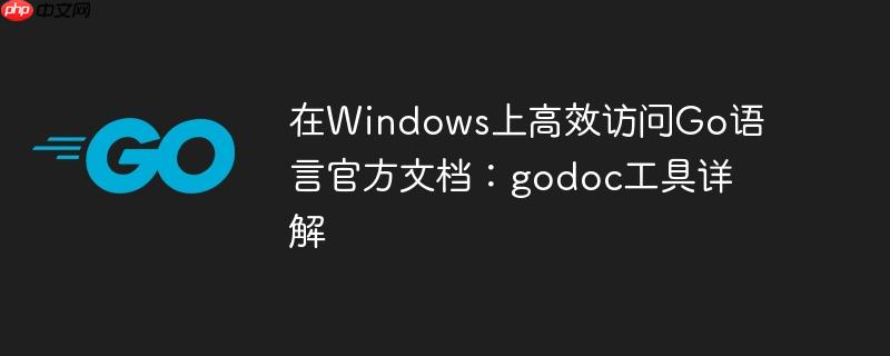 在Windows上高效访问Go语言官方文档:godoc工具详解