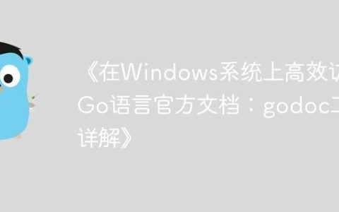 《在Windows系统上高效访问Go语言官方文档：godoc工具详解》