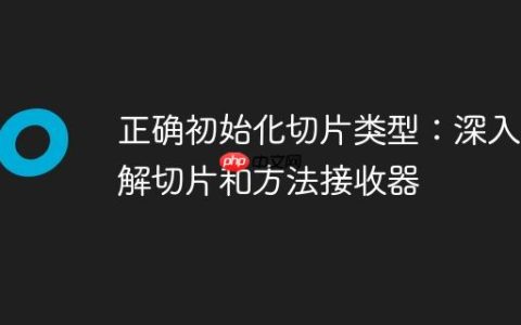 正确初始化切片类型：深入理解切片和方法接收器