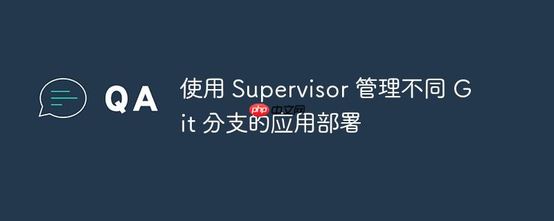 使用 supervisor 管理不同 git 分支的应用部署