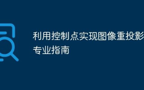 利用控制点实现图像重投影的专业指南