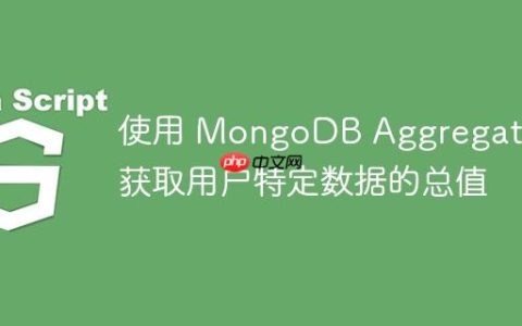 使用 MongoDB Aggregate 获取用户特定数据的总值