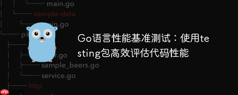 Go语言性能基准测试:使用testing包高效评估代码性能