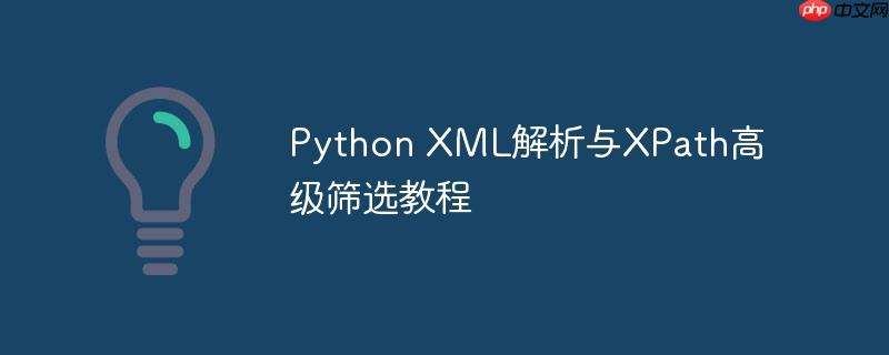 Python XML解析与XPath高级筛选教程