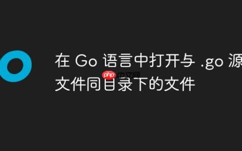 在 Go 语言中打开与 .go 源文件同目录下的文件