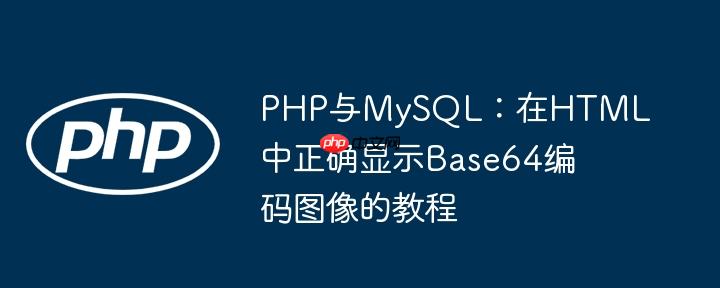 PHP与MySQL:在HTML中正确显示Base64编码图像的教程