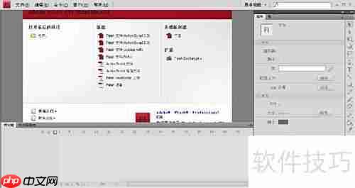 Adobe Flash CS4界面入门