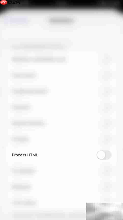 Drafts关闭Process HTML方法