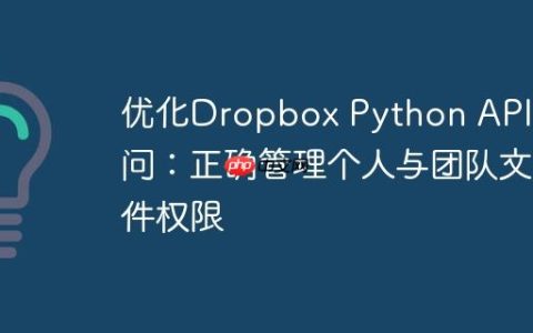 优化Dropbox Python API访问：正确管理个人与团队文件权限