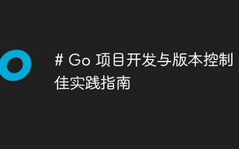# Go 项目开发与版本控制：最佳实践指南