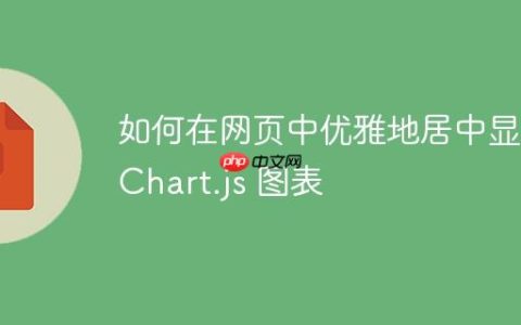 如何在网页中优雅地居中显示 Chart.js 图表