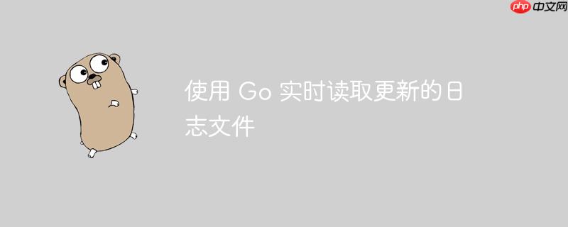 使用 go 实时读取更新的日志文件