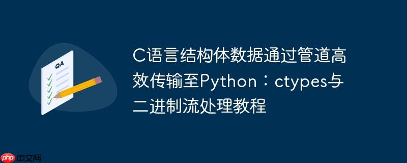 C语言结构体数据通过管道高效传输至Python:ctypes与二进制流处理教程