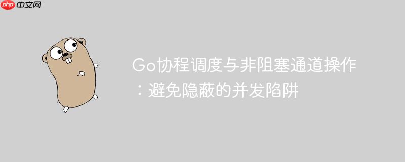 Go协程调度与非阻塞通道操作:避免隐蔽的并发陷阱
