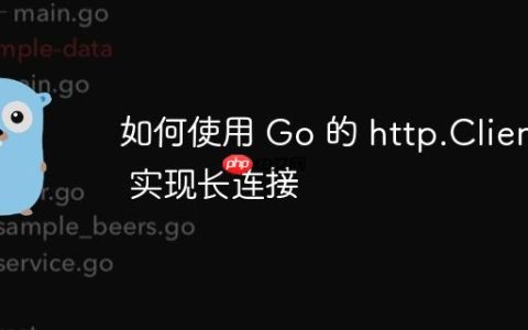 如何使用 Go 的 http.Client 实现长连接