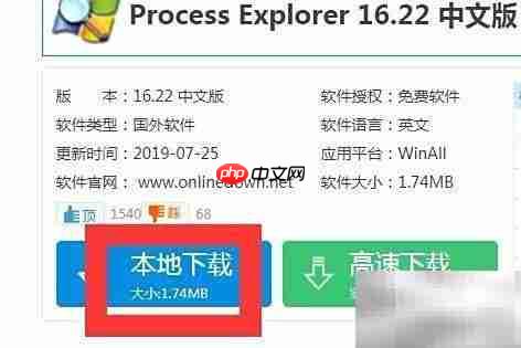 Process Explorer下载方法
