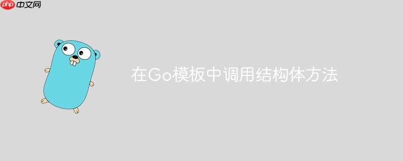 在Go模板中调用结构体方法
