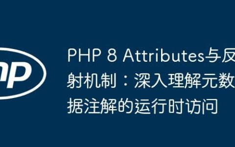 PHP 8 Attributes与反射机制：深入理解元数据注解的运行时访问