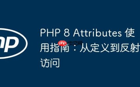 PHP 8 Attributes 使用指南：从定义到反射访问
