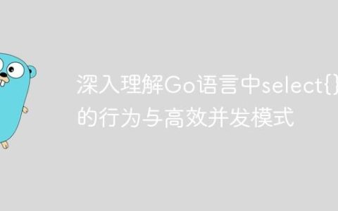 深入理解Go语言中select{}的行为与高效并发模式