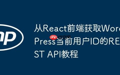 从React前端获取WordPress当前用户ID的REST API教程