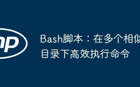 Bash脚本：在多个相似目录下高效执行命令