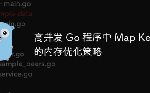 高并发 Go 程序中 Map Key 的内存优化策略