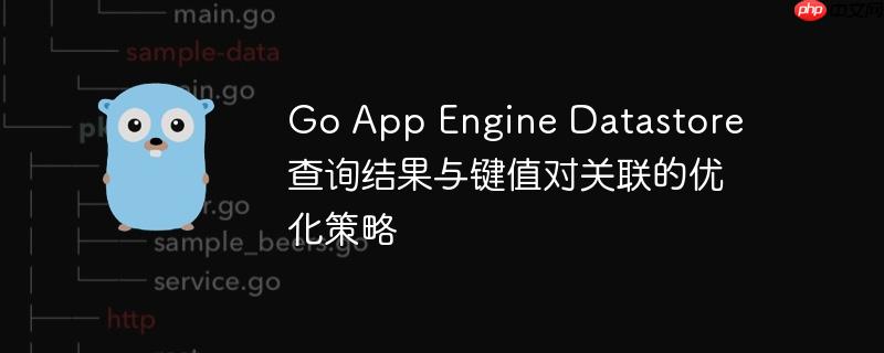 Go App Engine Datastore 查询结果与键值对关联的优化策略