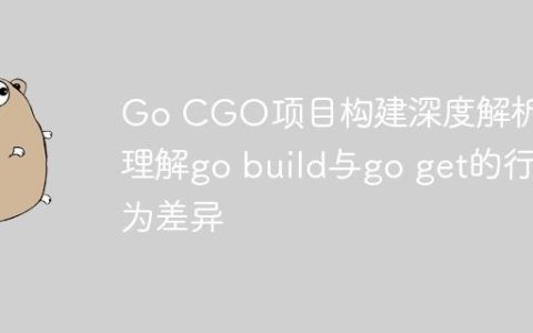 Go CGO项目构建深度解析：理解go build与go get的行为差异