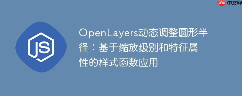 OpenLayers动态调整圆形半径:基于缩放级别和特征属性的样式函数应用
