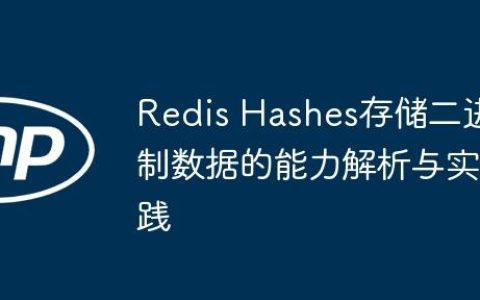 Redis Hashes存储二进制数据的能力解析与实践