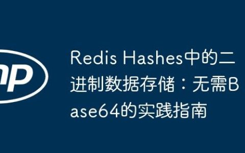 Redis Hashes中的二进制数据存储：无需Base64的实践指南