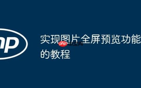 实现图片全屏预览功能的教程