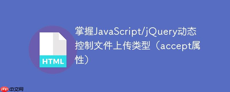 掌握JavaScript/jQuery动态控制文件上传类型(accept属性)