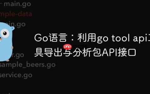 Go语言：利用go tool api工具导出与分析包API接口