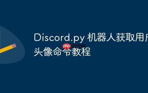 Discord.py 机器人获取用户头像命令教程